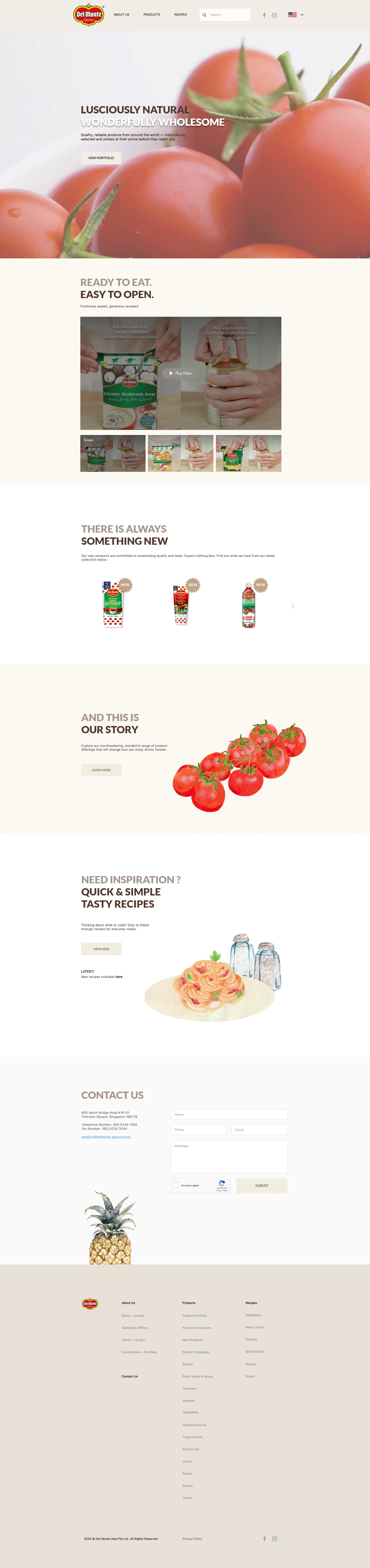 Del Monte Asia — Homepage