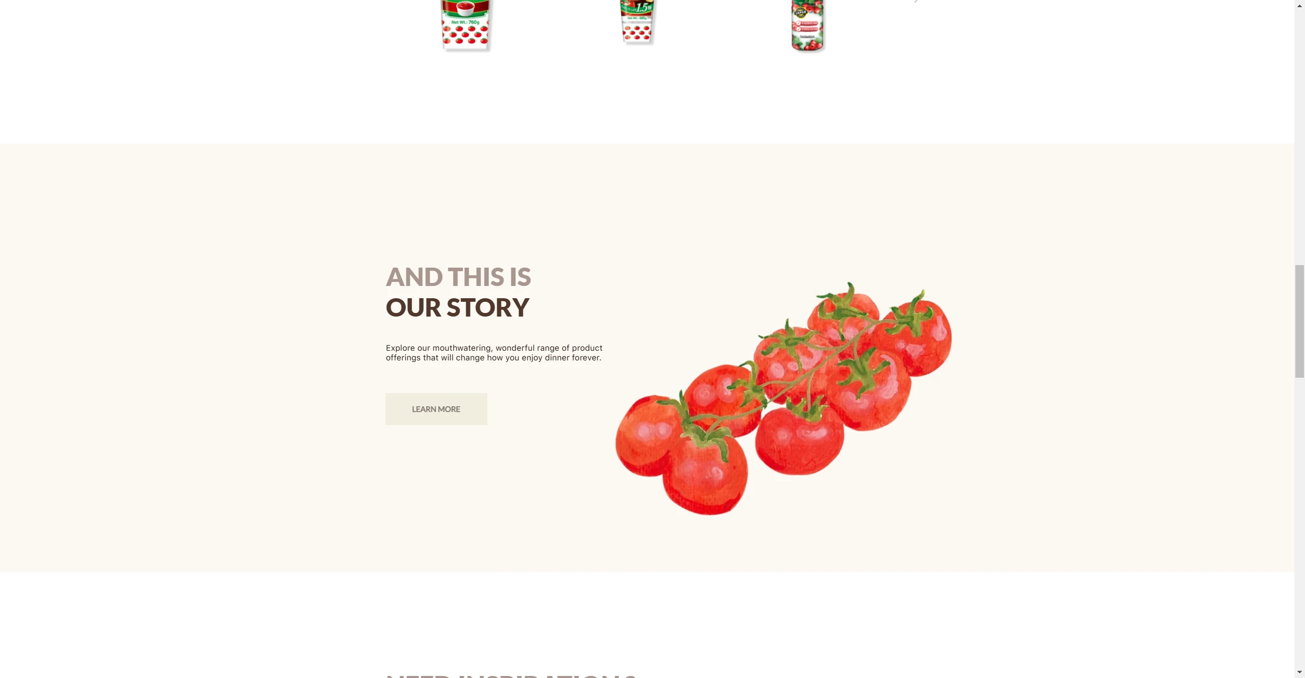 Del Monte Asia — Our story section