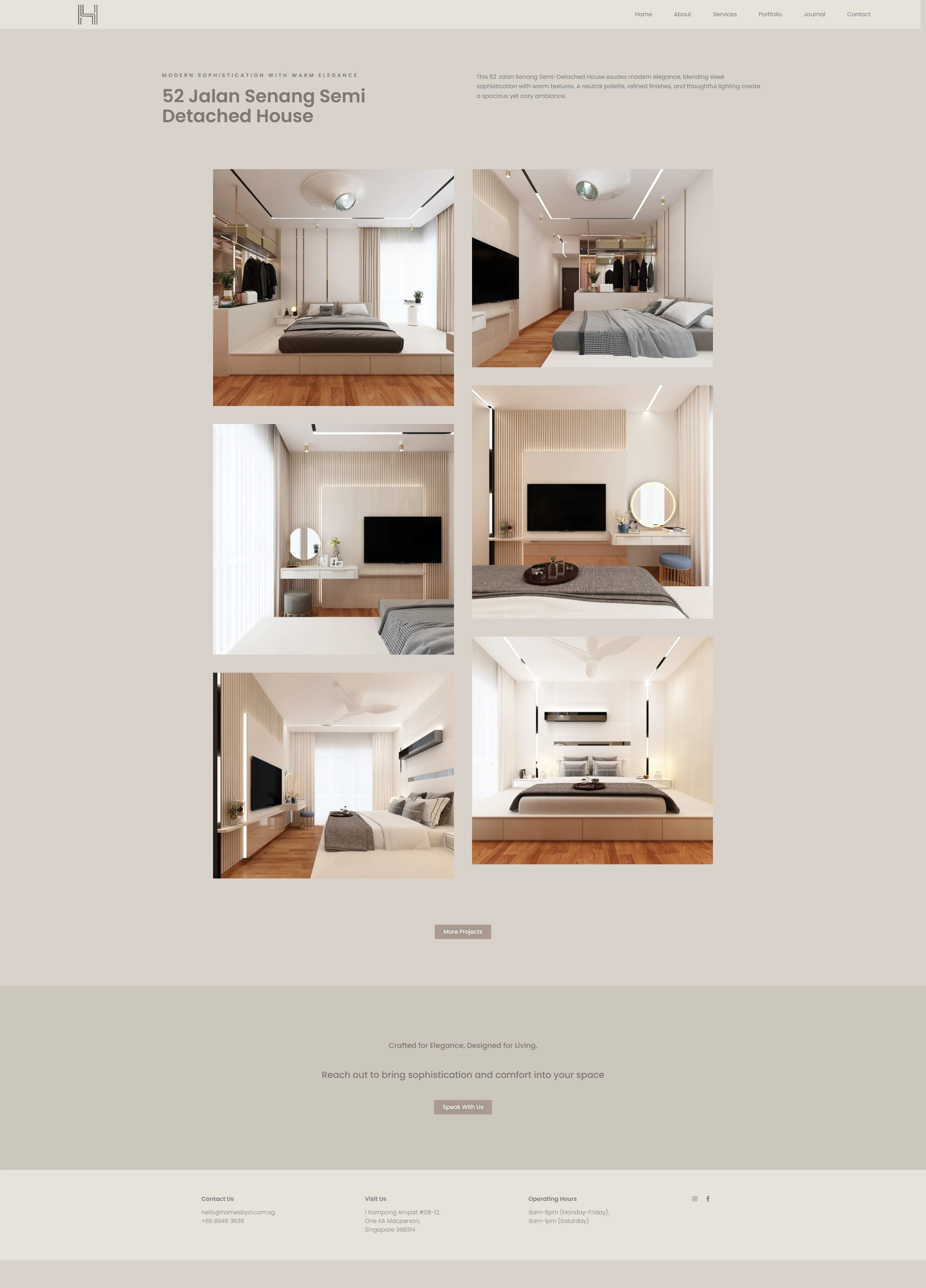 Homes by Create Logic — Portfolio page sample