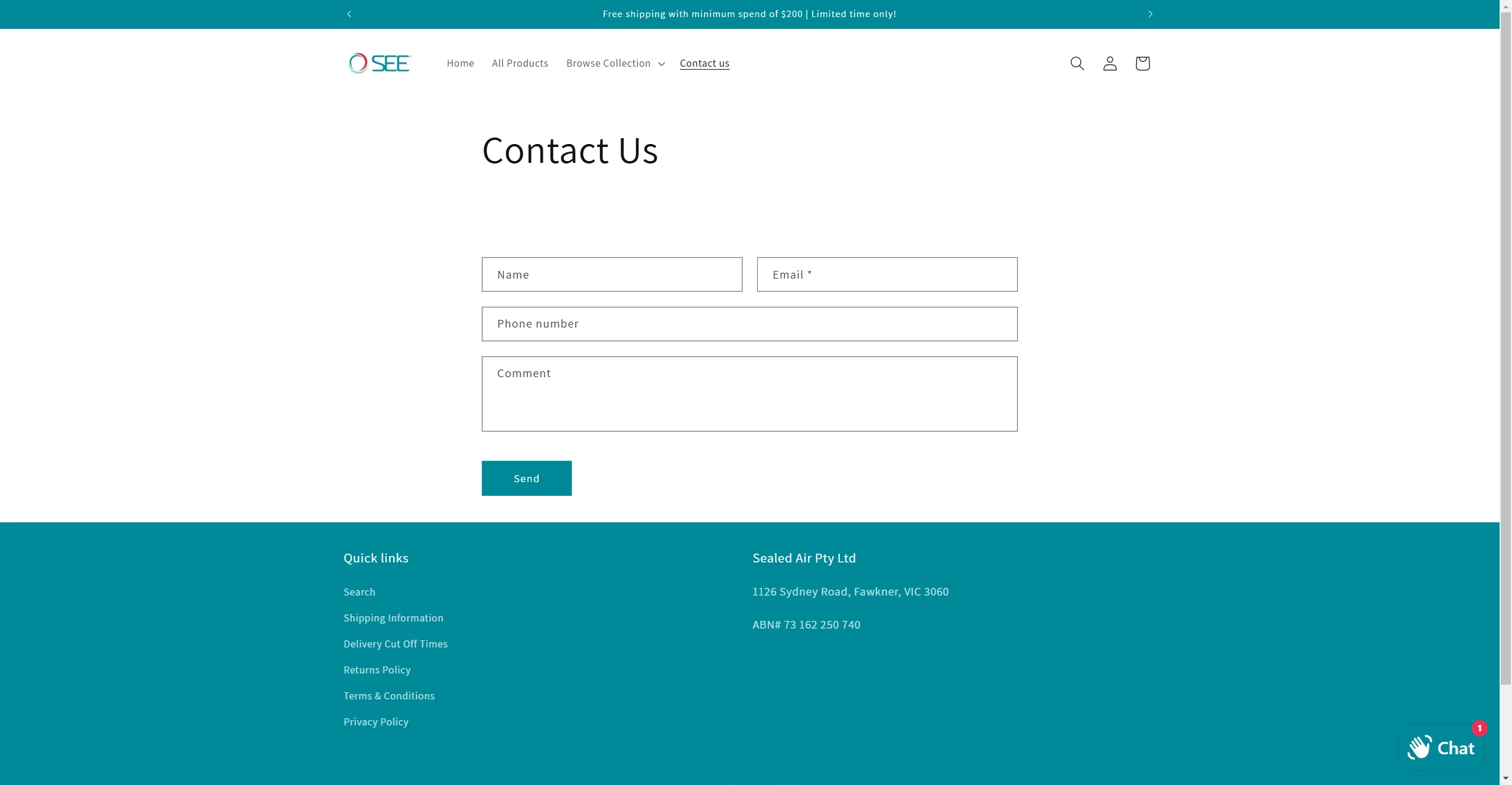 MYSEE Australia — Contact us page