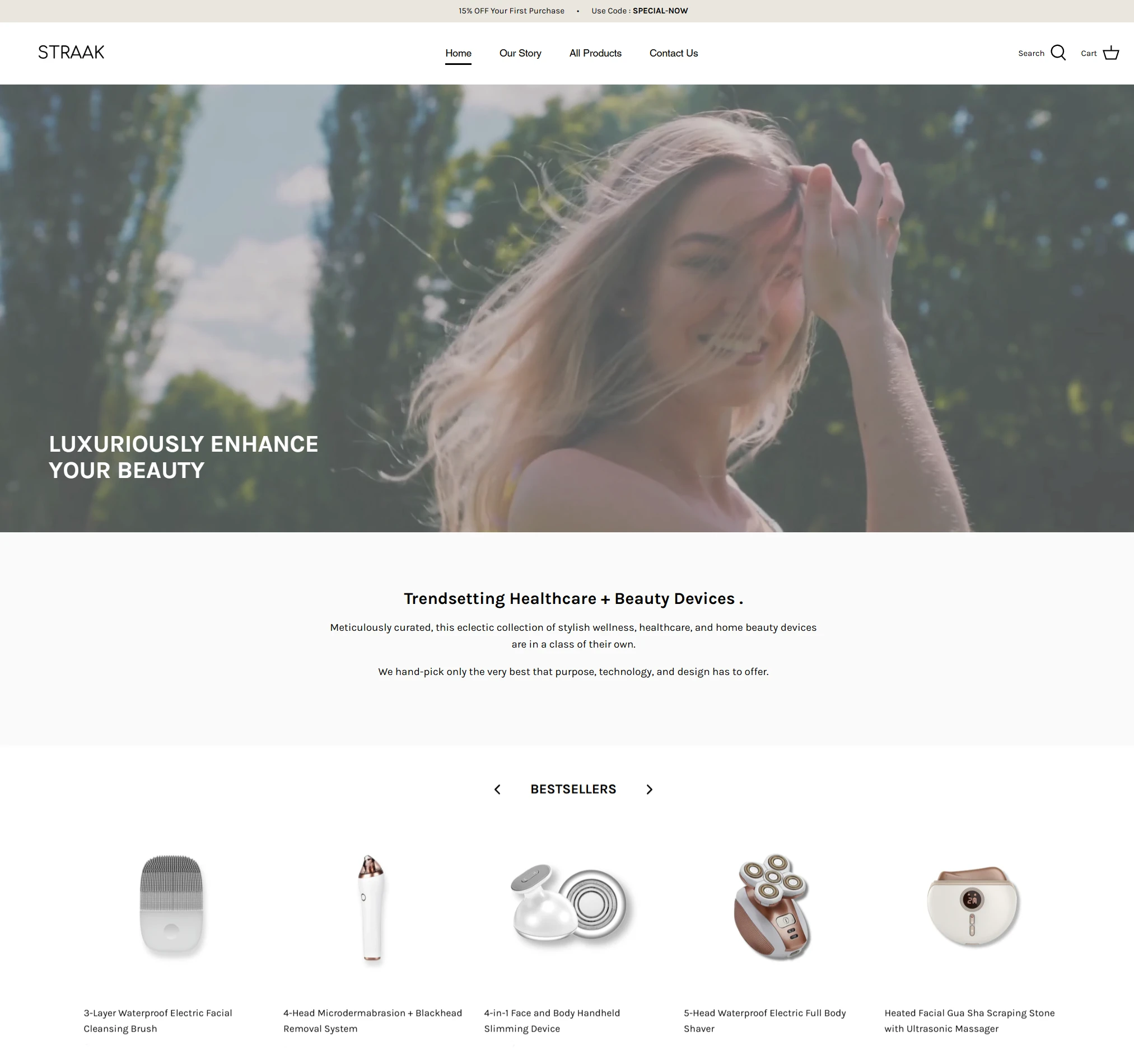 STRAAK — Trendsetting healthcare beauty devices bestsellers section